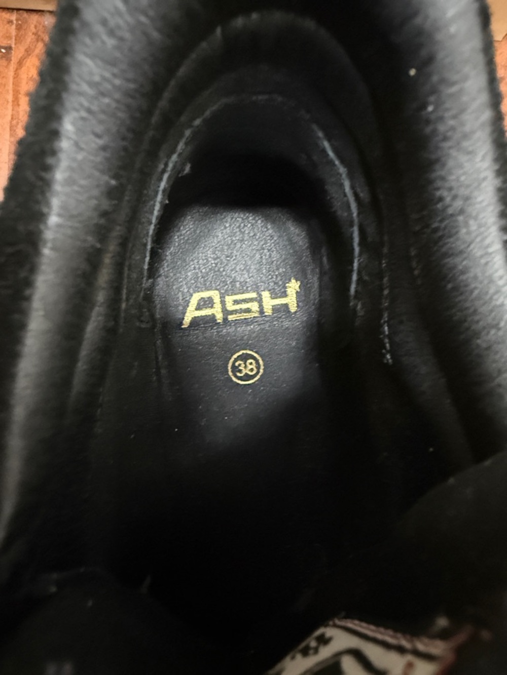 Ash Bowie Wedge High Top Sneakers Size: 38 black suede NWT - Picture 12 of 15